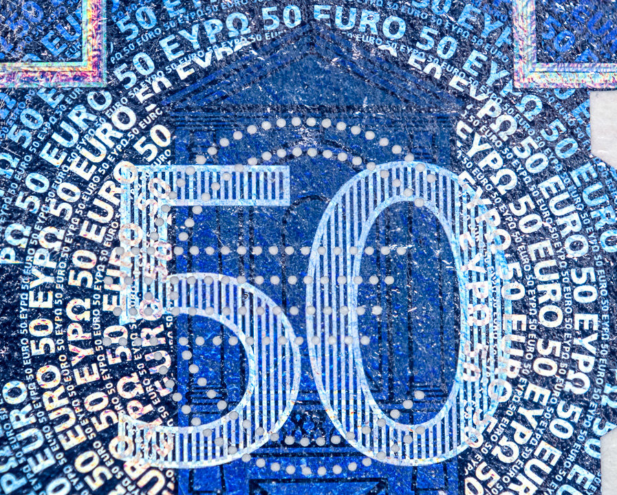 Hologramm of 50€-Bill